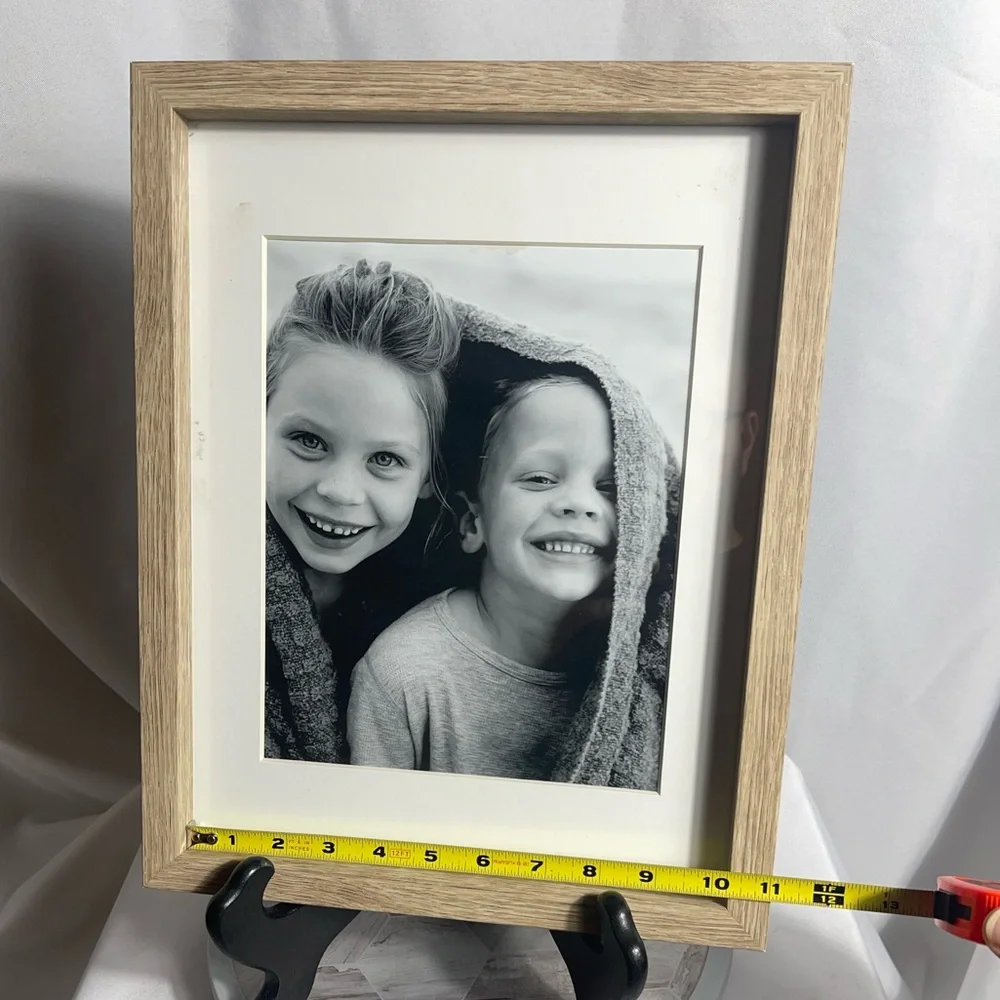 Wood Frame 8x10 Matted Black & White Portrait Print Wall Art Decor